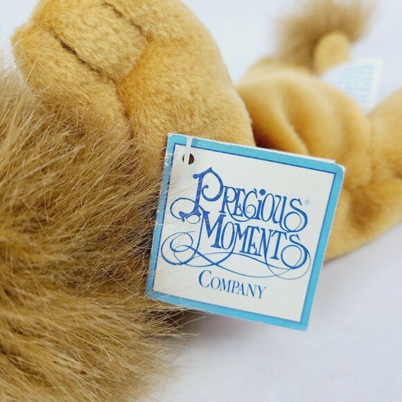Vintage 90s Precious Moments Pals Alek the Lion 9 inch Plush Stuffed Animal Toy - Picture 5 of 8